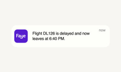 Get updated on flight changes