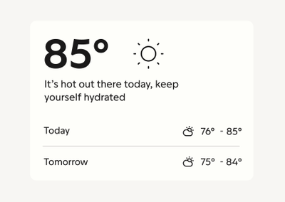 Check the local forecast