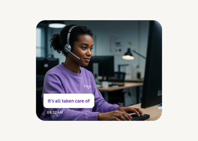Speak to our support team 24/7