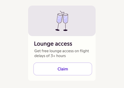 Enjoy lounge access, on us