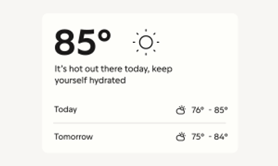 Check the local forecast