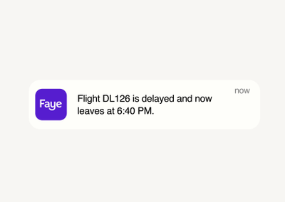 Get updated on flight changes