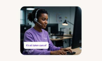 Speak to our support team 24/7